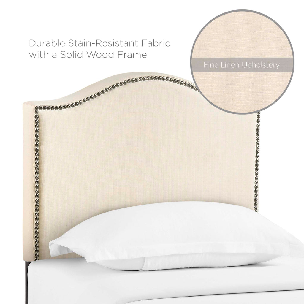 Curl Nailhead Upholstered Twin Headboard by Modway