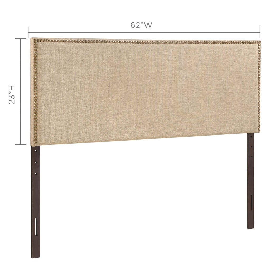 Region Nailhead Upholstered Queen Headboard by Modway