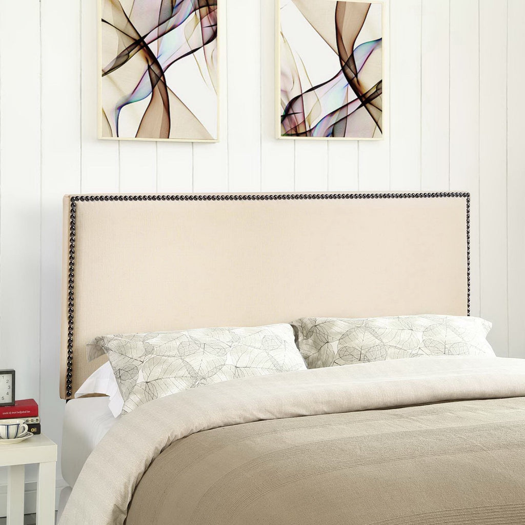 Region Nailhead Upholstered Queen Headboard by Modway