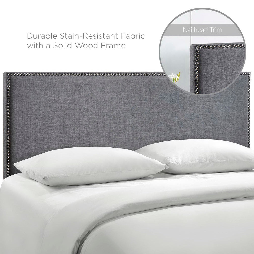 Region Nailhead Upholstered Queen Headboard by Modway