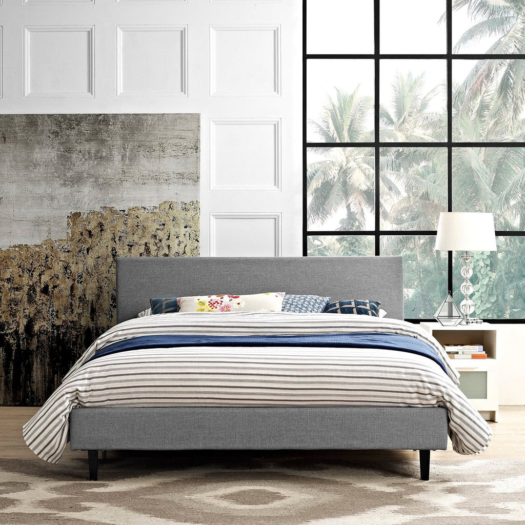 Anya Fabric Queen Bed by Modway