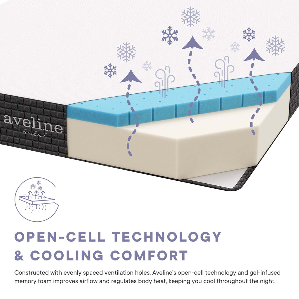 Aveline 8" Gel-Infused Memory Foam Mattress by Modway