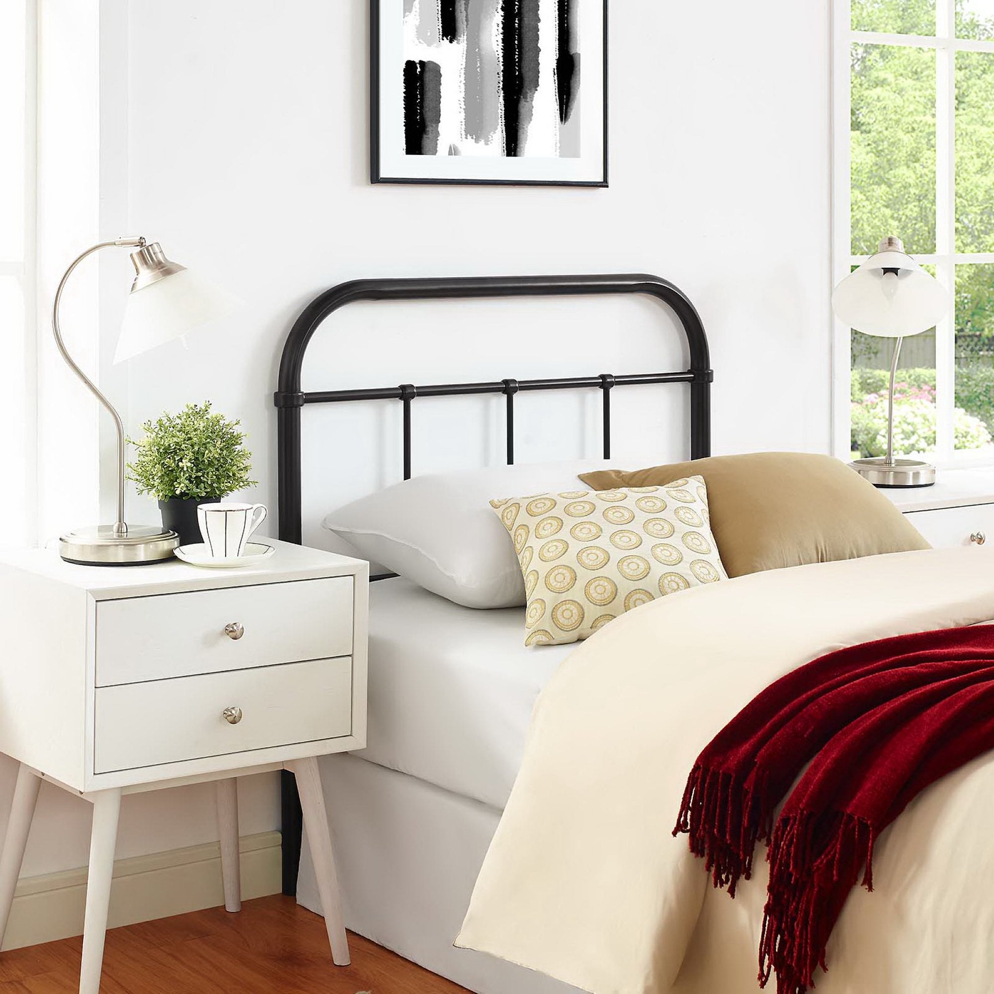 Serena Twin Steel Headboard by Modway