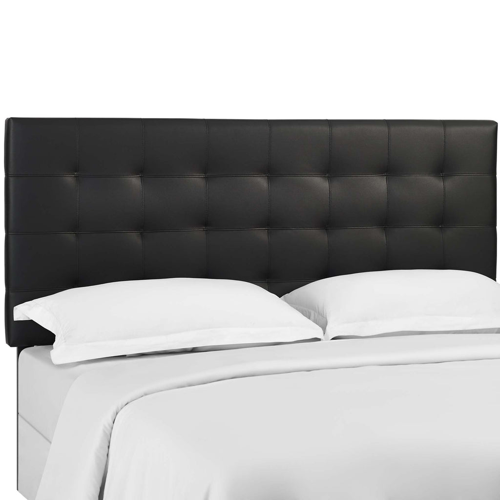 Paisley Tufted Upholstered Faux Leather Full/Queen Headboard by Modway