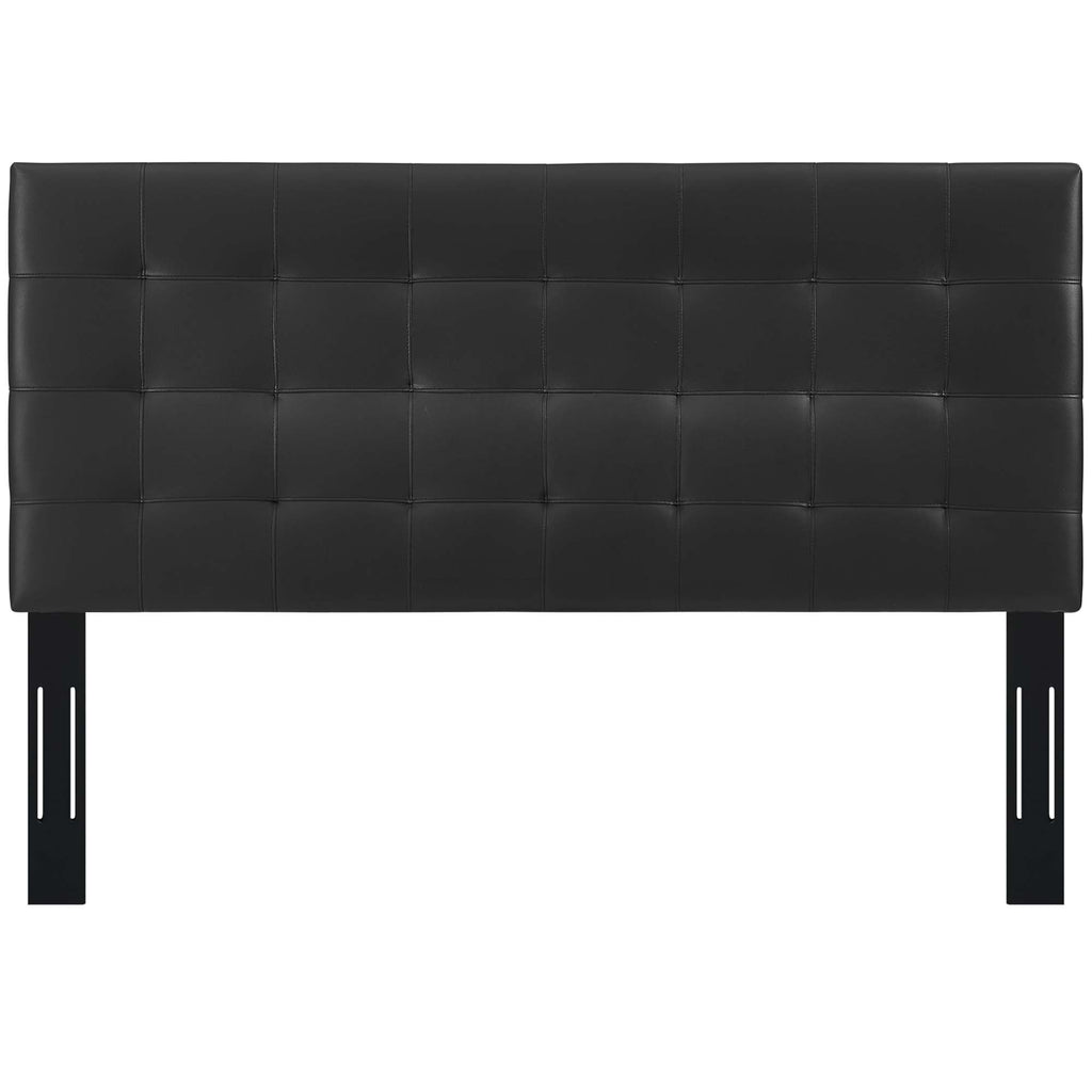 Paisley Tufted Upholstered Faux Leather Full/Queen Headboard by Modway