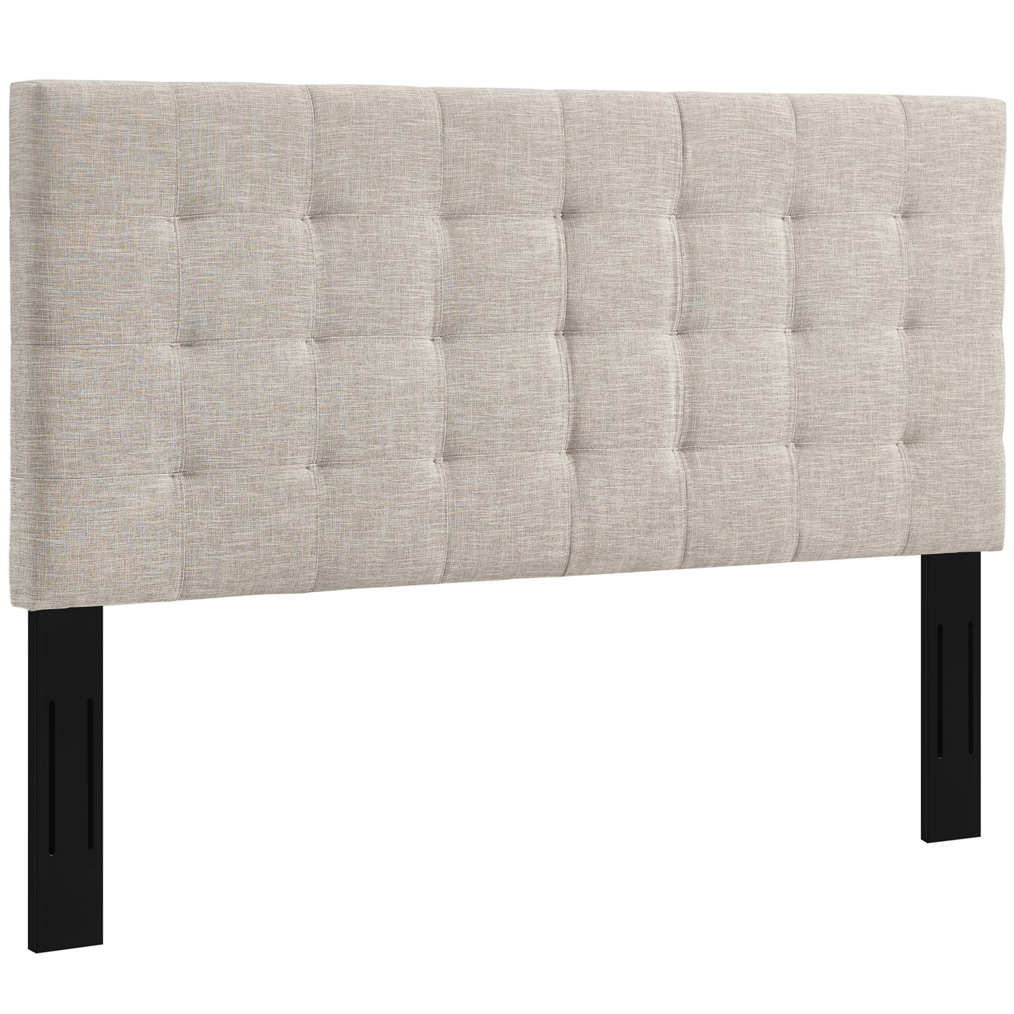 Paisley Tufted Upholstered Linen King and California King Headboard