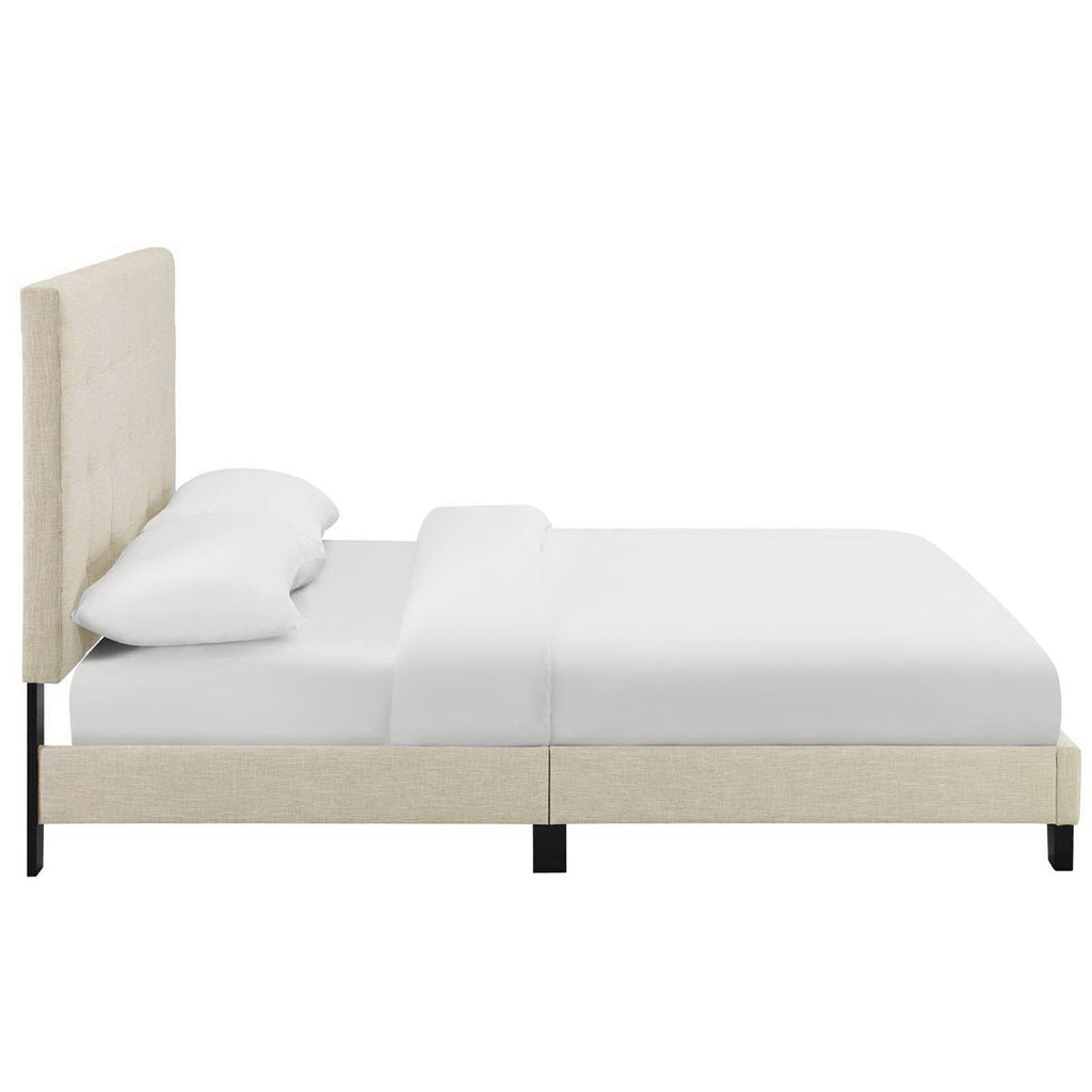 Melanie Tufted Button Upholstered Fabric Queen Platform Bed by Modway