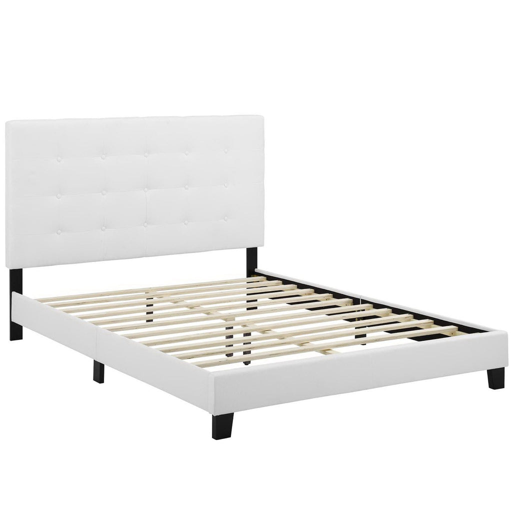 Melanie Tufted Button Upholstered Fabric Queen Platform Bed by Modway