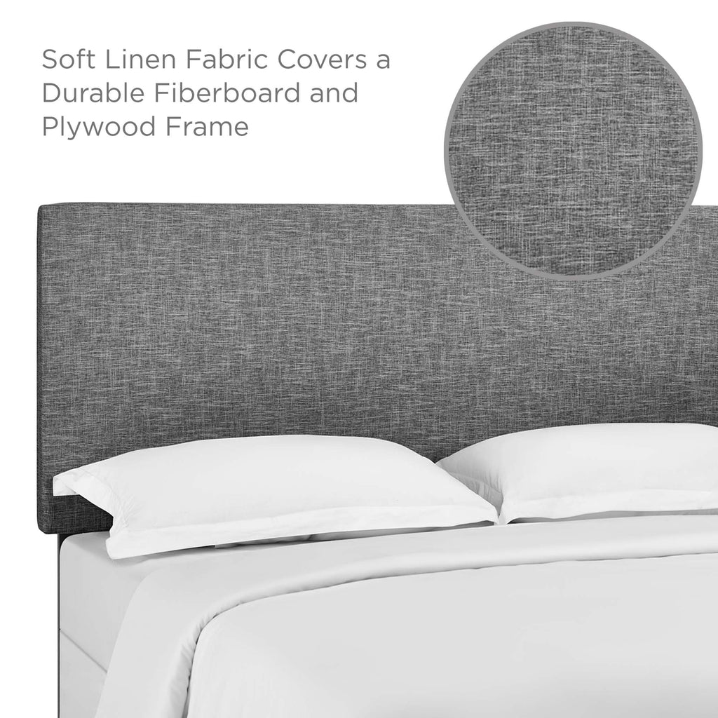 Taylor Upholstered Linen Fabric Full / Queen Headboard by Modway