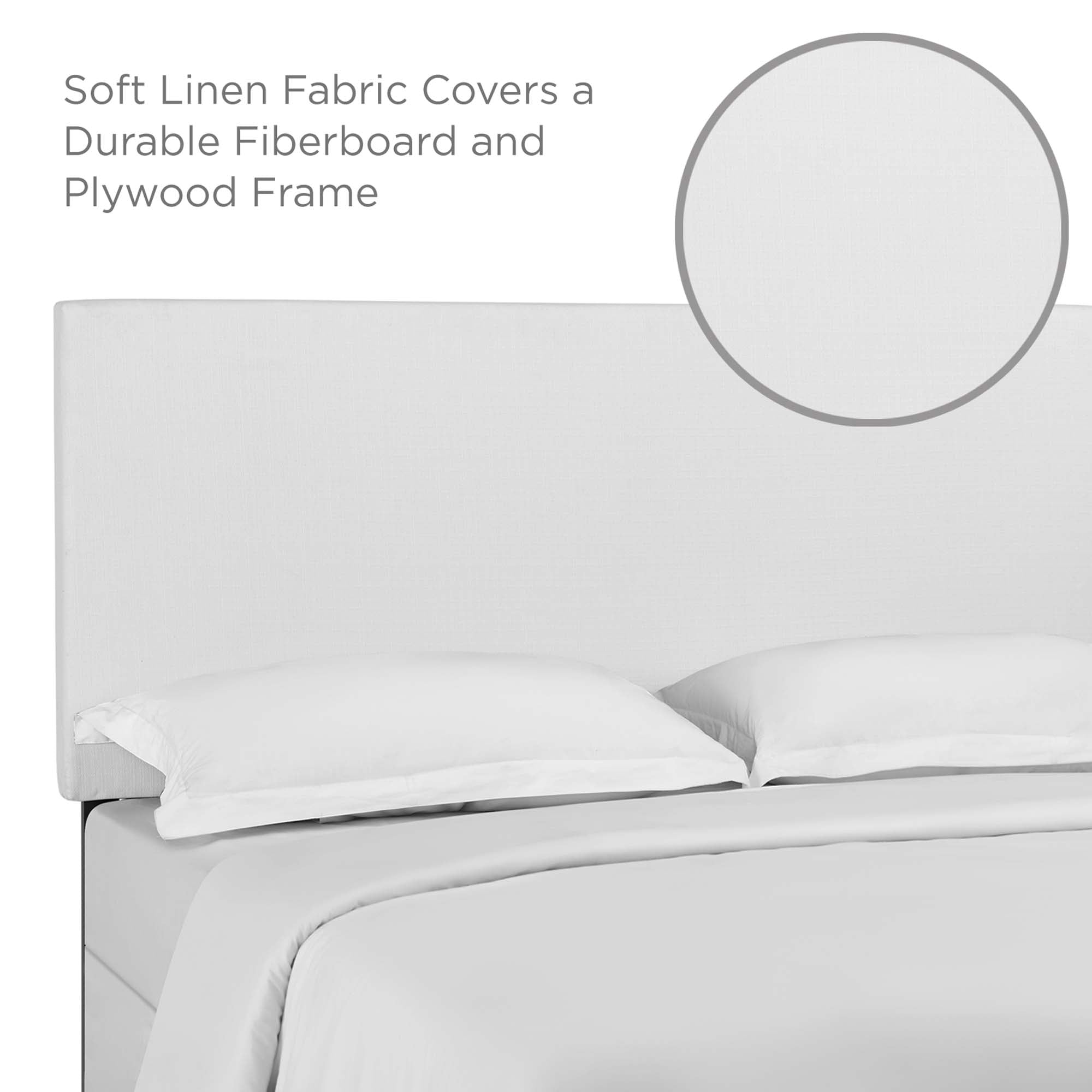 Taylor Upholstered Linen Fabric Full / Queen Headboard by Modway