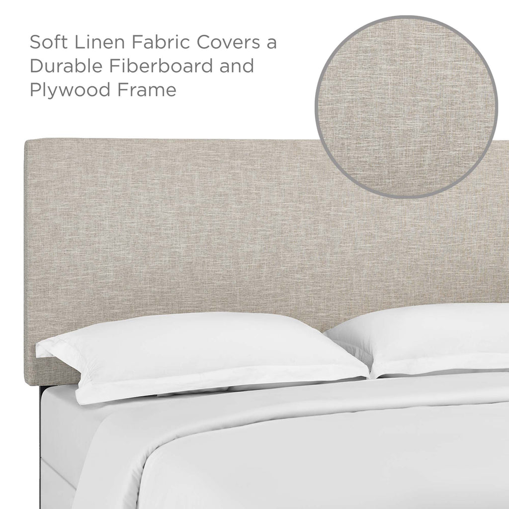 Taylor Upholstered Linen Fabric King and California King Headboard by Modway