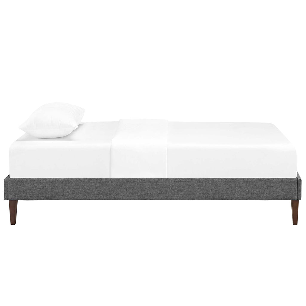 Tessie Fabric Twin Bed Frame with Squared Tapered Legs by Modway