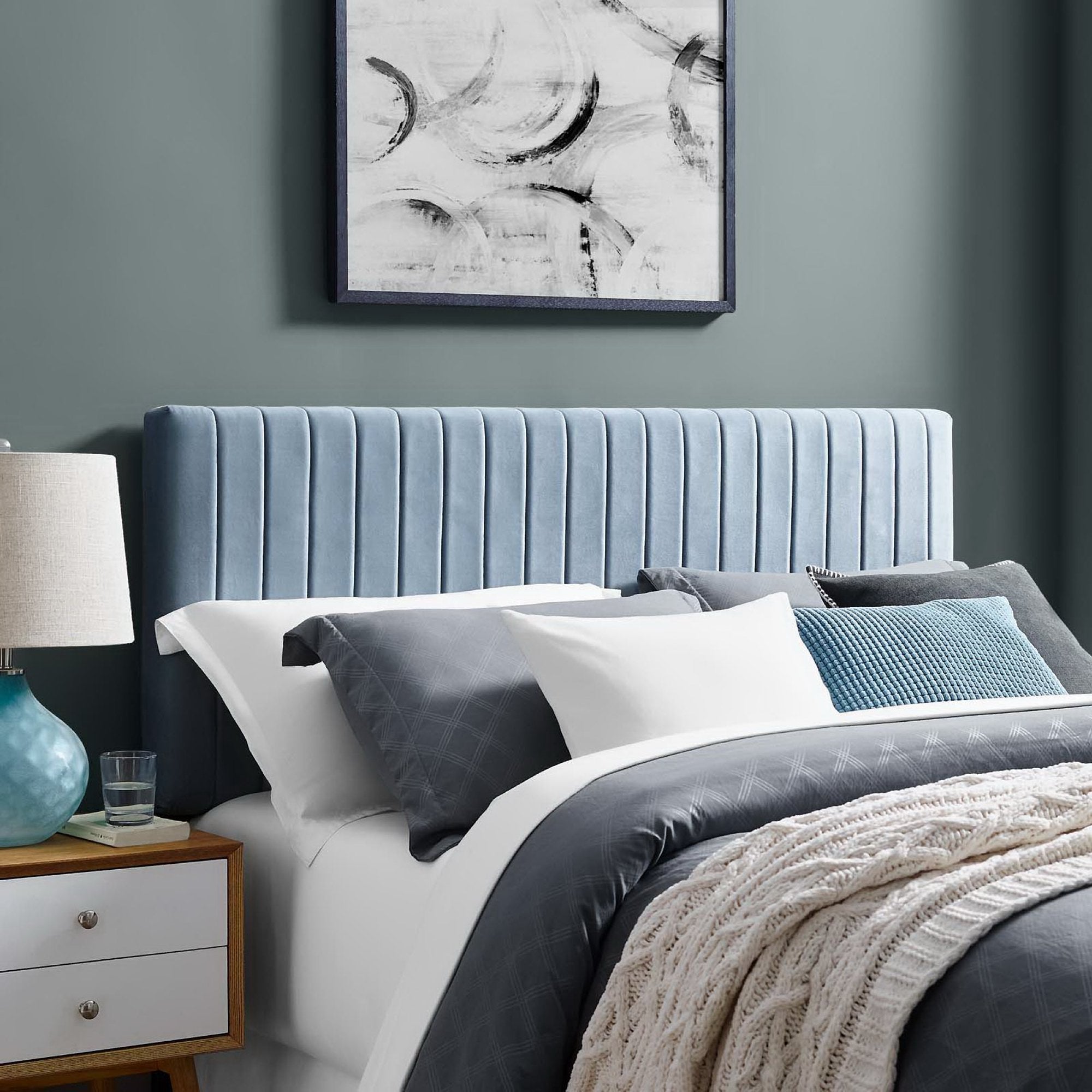Keira Performance Velvet Full/Queen Headboard by Modway