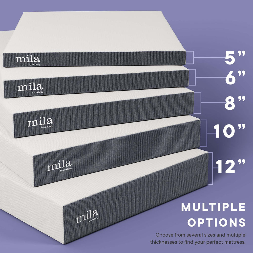 Mila 6" Foam Mattress Set of 2 by Modway
