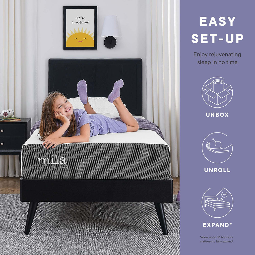 Mila 6" Foam Mattress Set of 2 by Modway