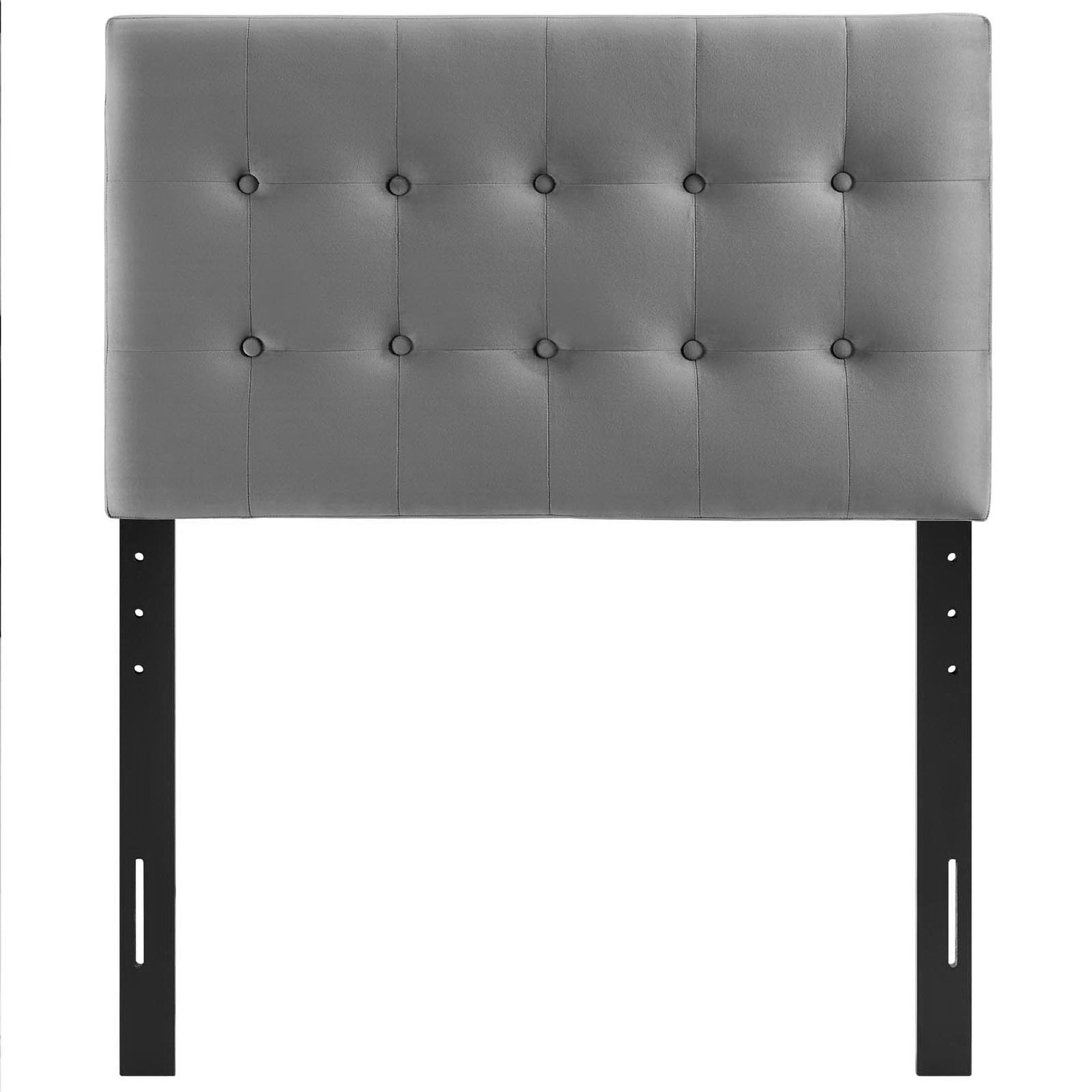 Emily Biscuit Tufted Performance Velvet Twin Headboard