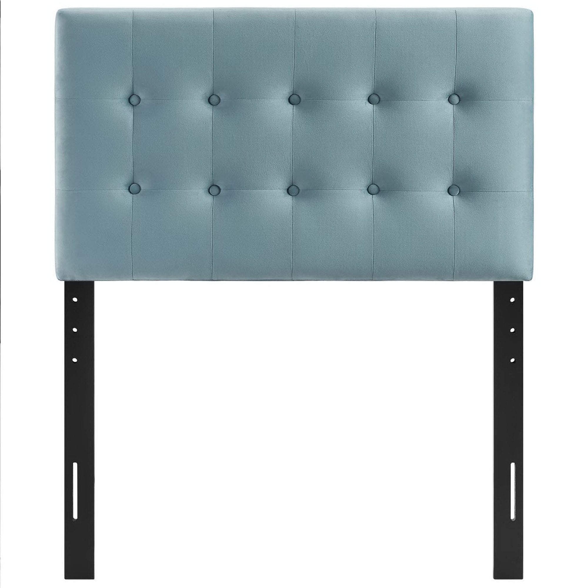 Emily Biscuit Tufted Performance Velvet Twin Headboard