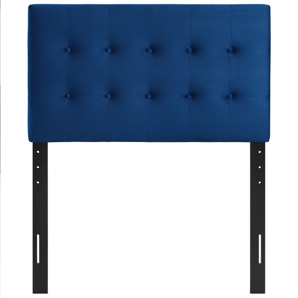 Emily Biscuit Tufted Performance Velvet Twin Headboard