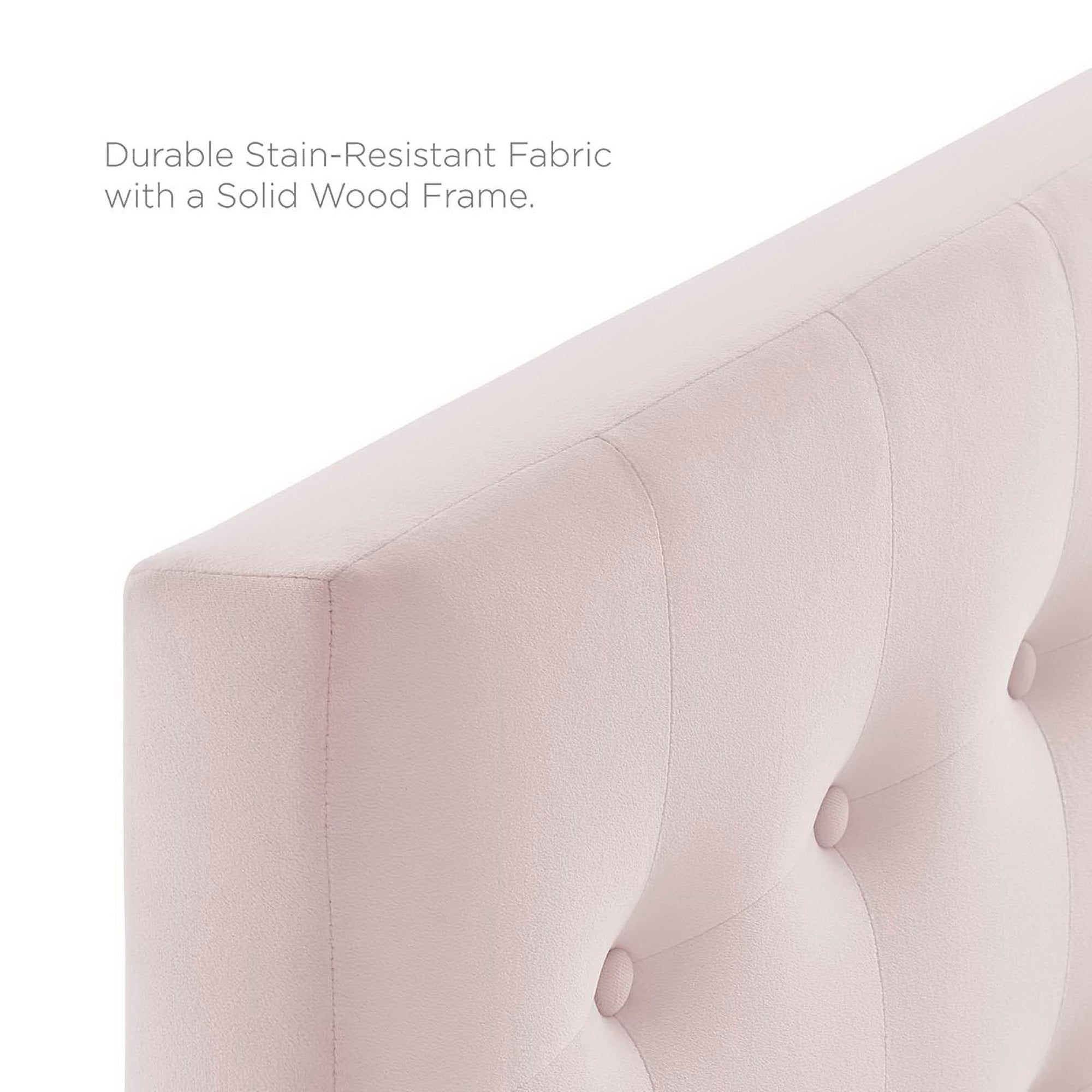 Emily Biscuit Tufted Performance Velvet Twin Headboard