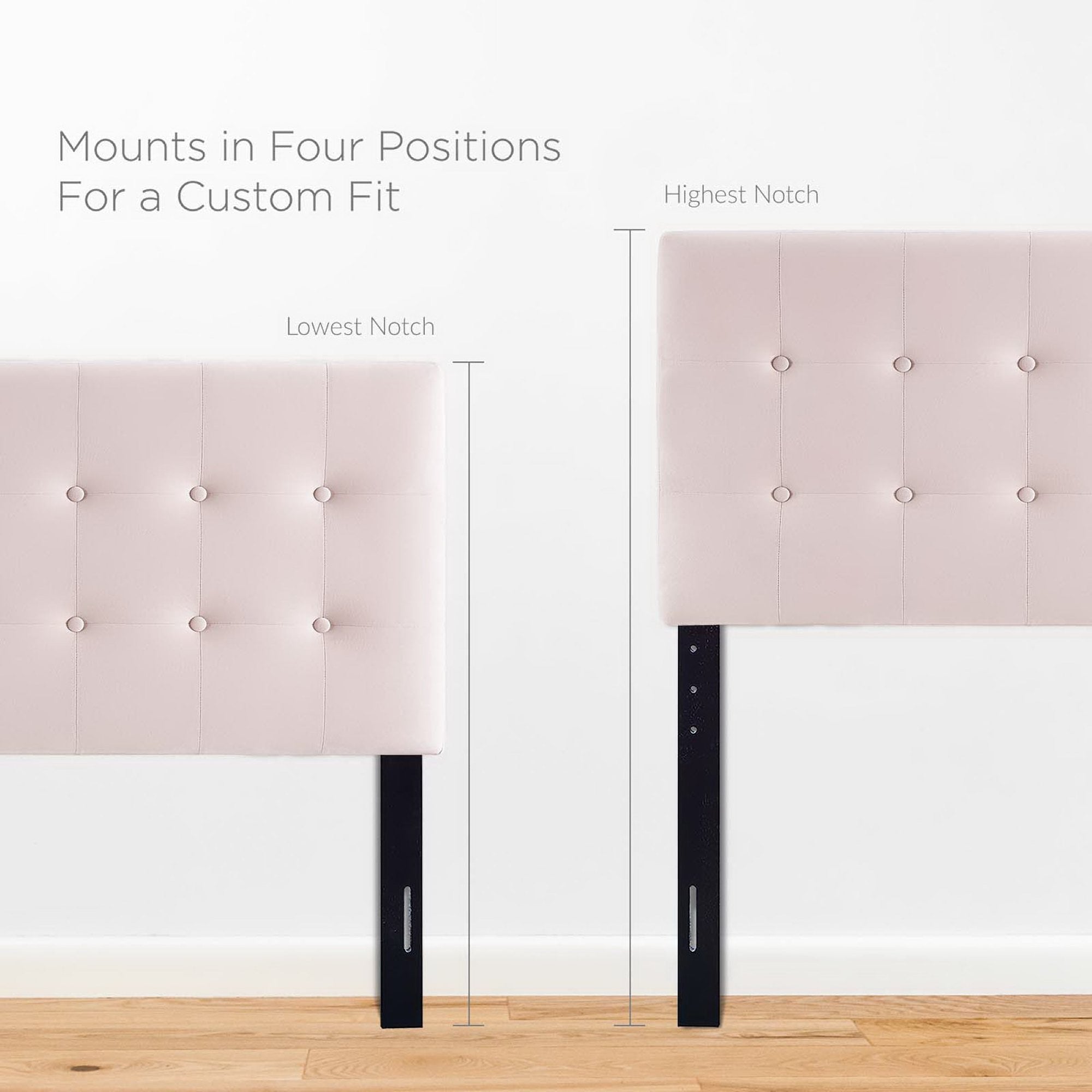 Emily Biscuit Tufted Performance Velvet Twin Headboard