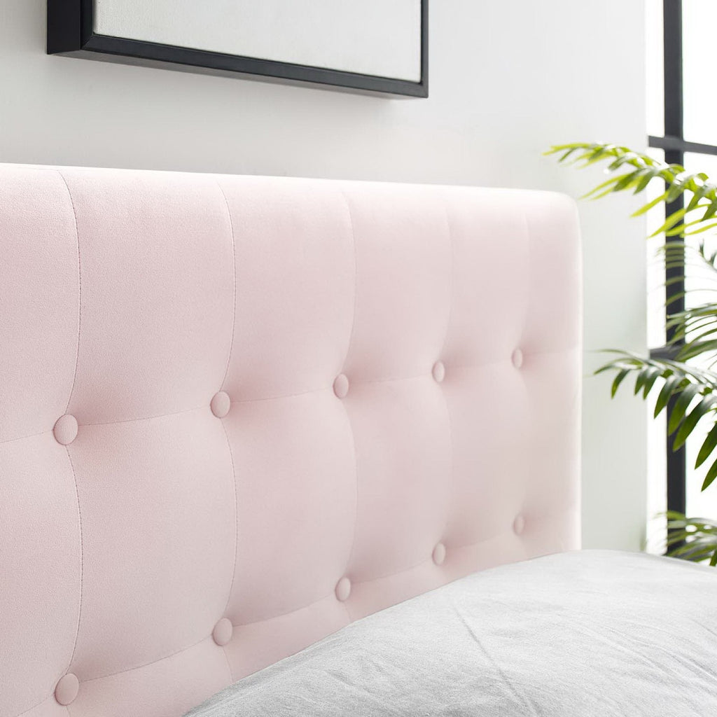 Emily Biscuit Tufted Performance Velvet Twin Headboard