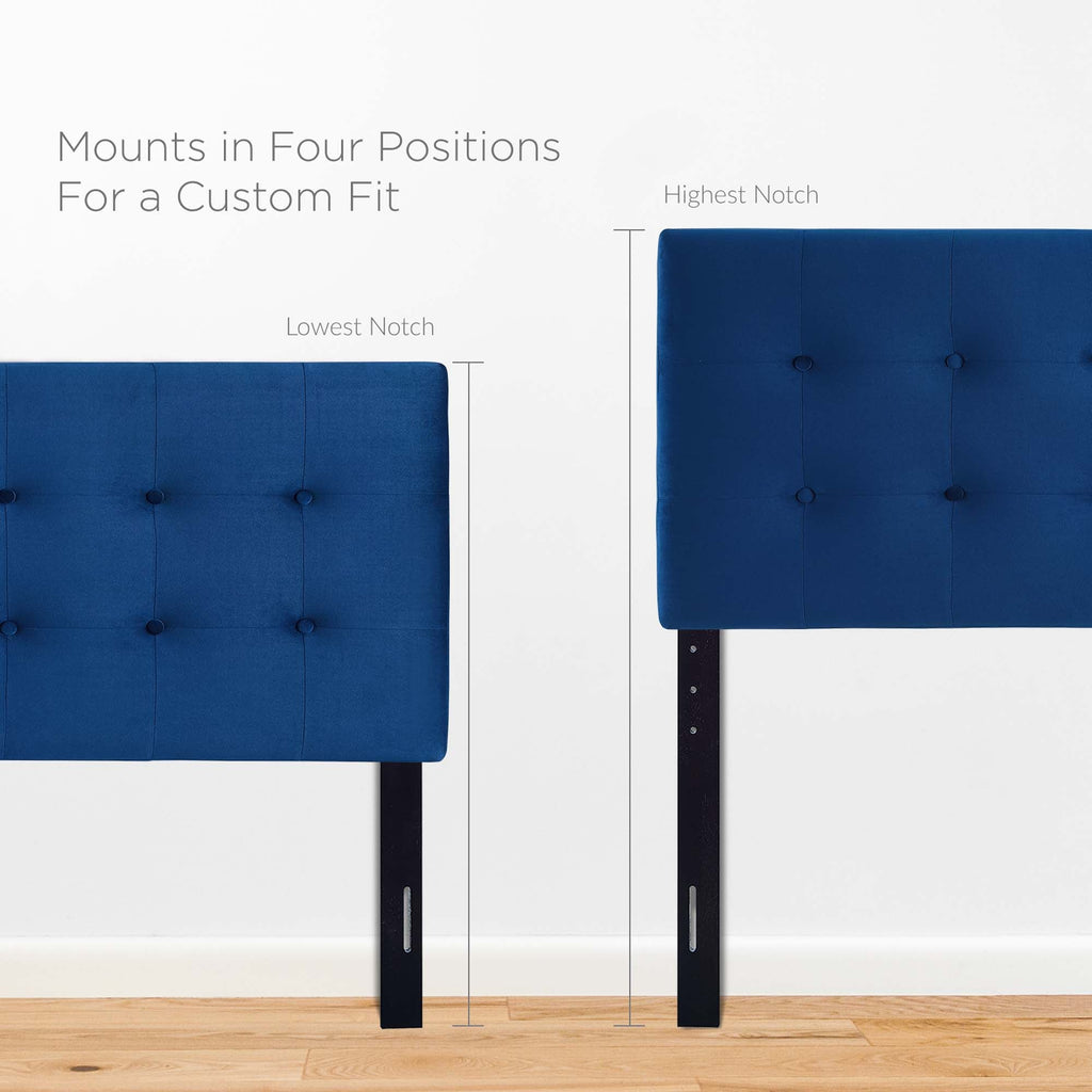 Emily Biscuit Tufted Performance Velvet Full Headboard by Modway