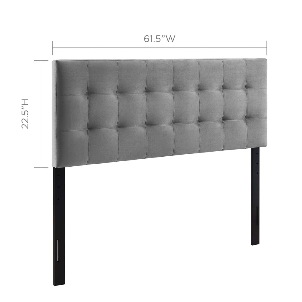 Lily Biscuit Tufted Performance Velvet Queen Headboard by Modway