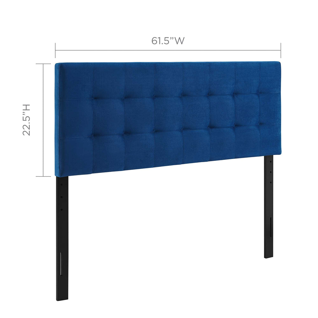 Lily Biscuit Tufted Performance Velvet Queen Headboard by Modway