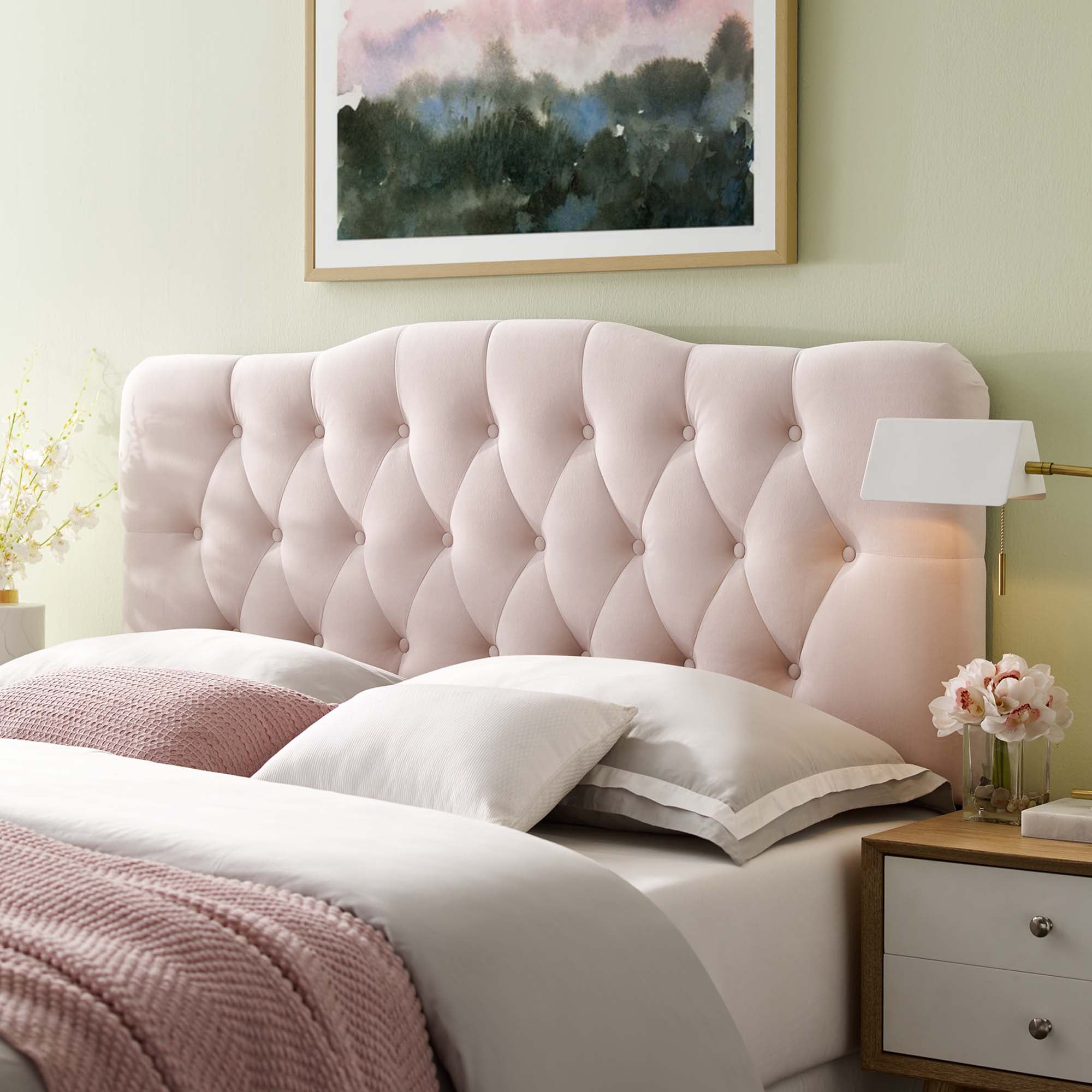 Annabel Diamond Tufted Performance Velvet King Headboard by Modway