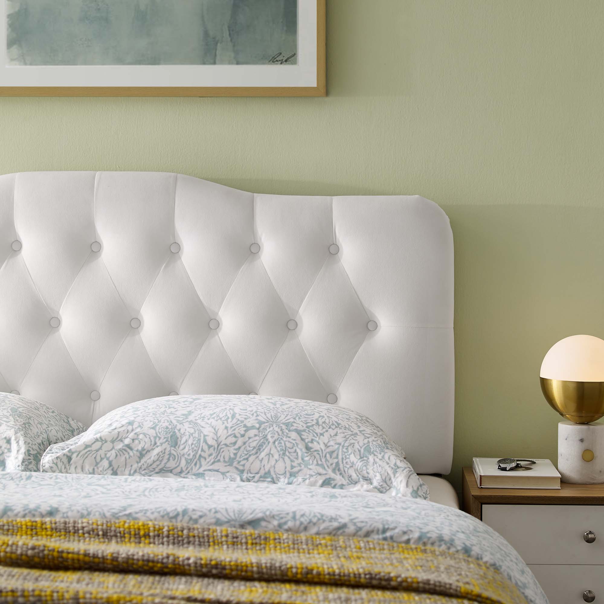 Annabel Diamond Tufted Performance Velvet King Headboard by Modway