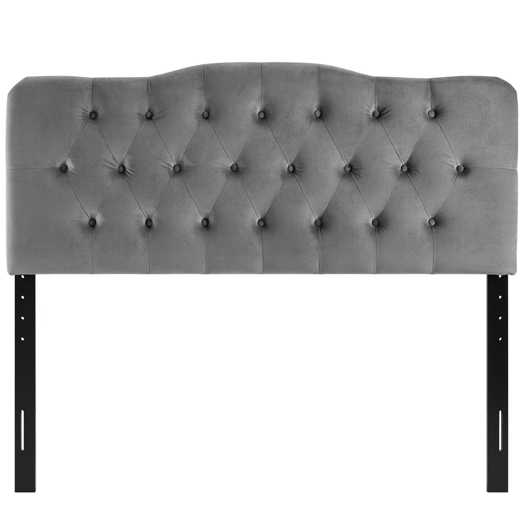 Annabel Diamond Tufted Performance Velvet Queen Headboard