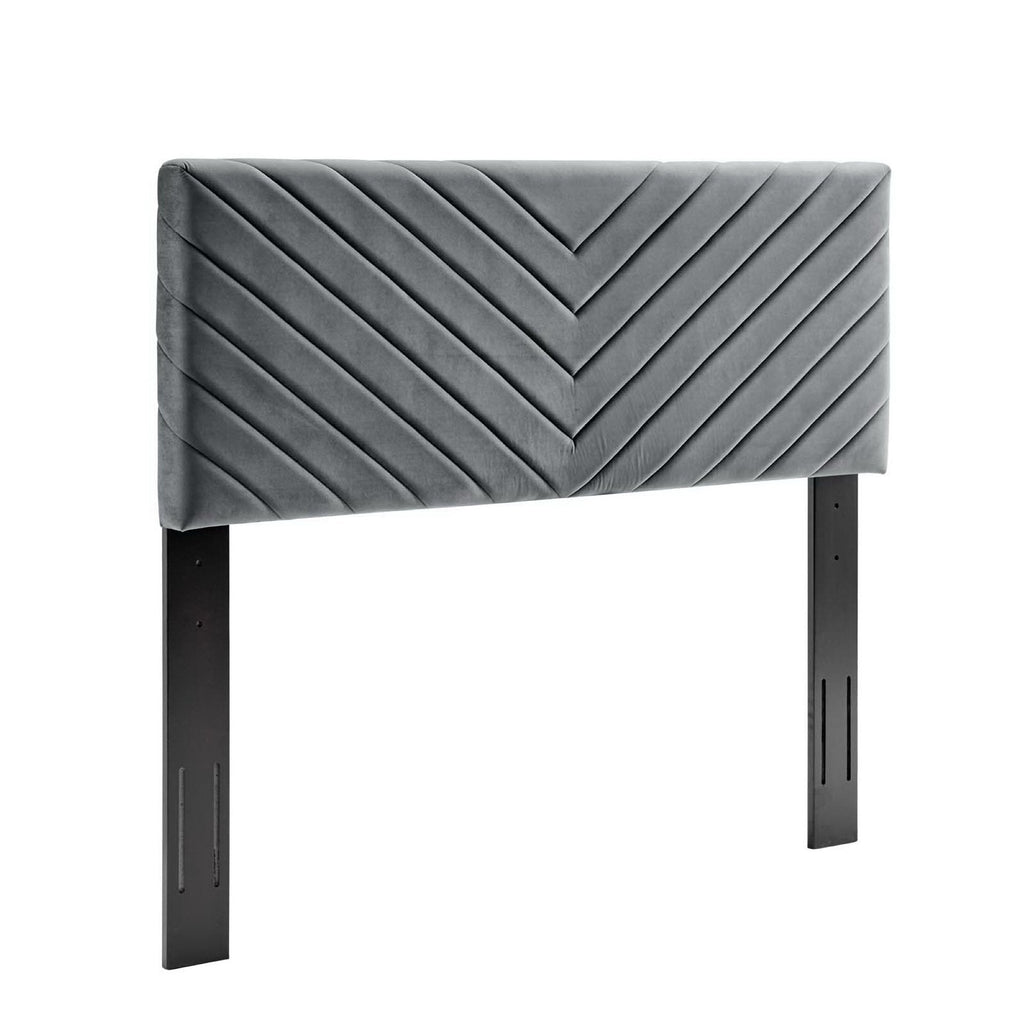 Alyson Angular Channel Tufted Performance Velvet Full/Queen Headboard by Modway