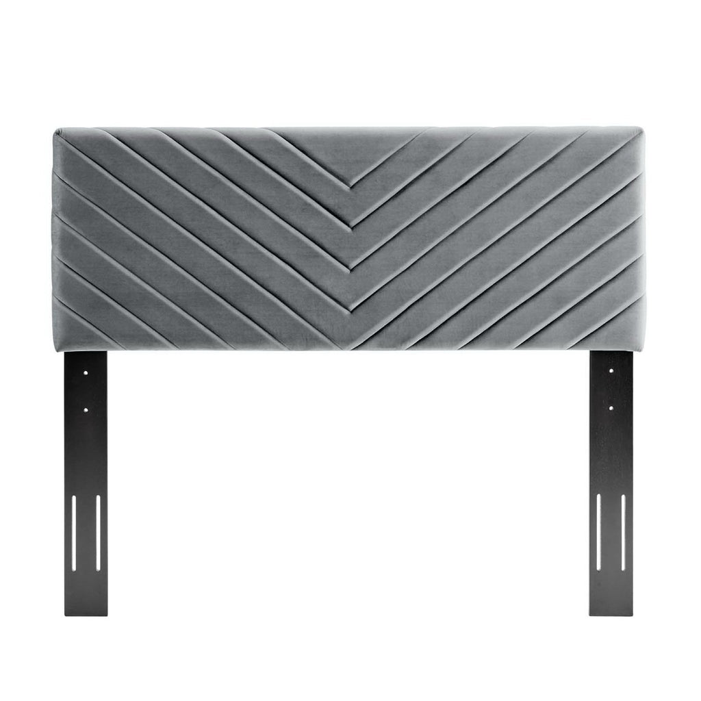 Alyson Angular Channel Tufted Performance Velvet Full/Queen Headboard by Modway