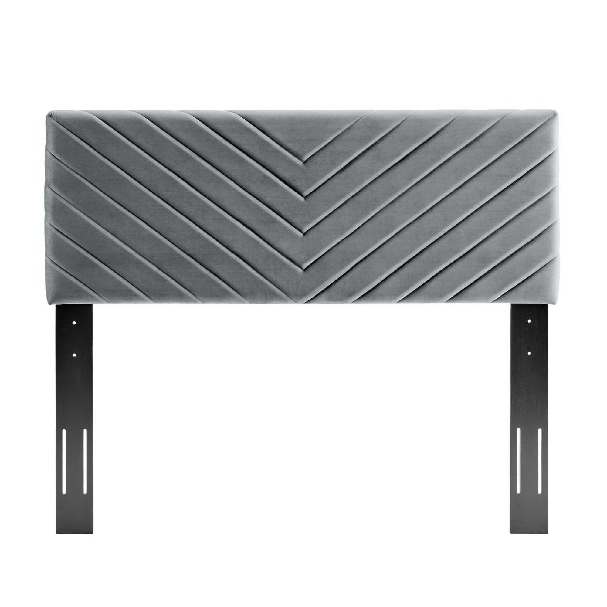 Alyson Angular Channel Tufted Performance Velvet Full/Queen Headboard by Modway