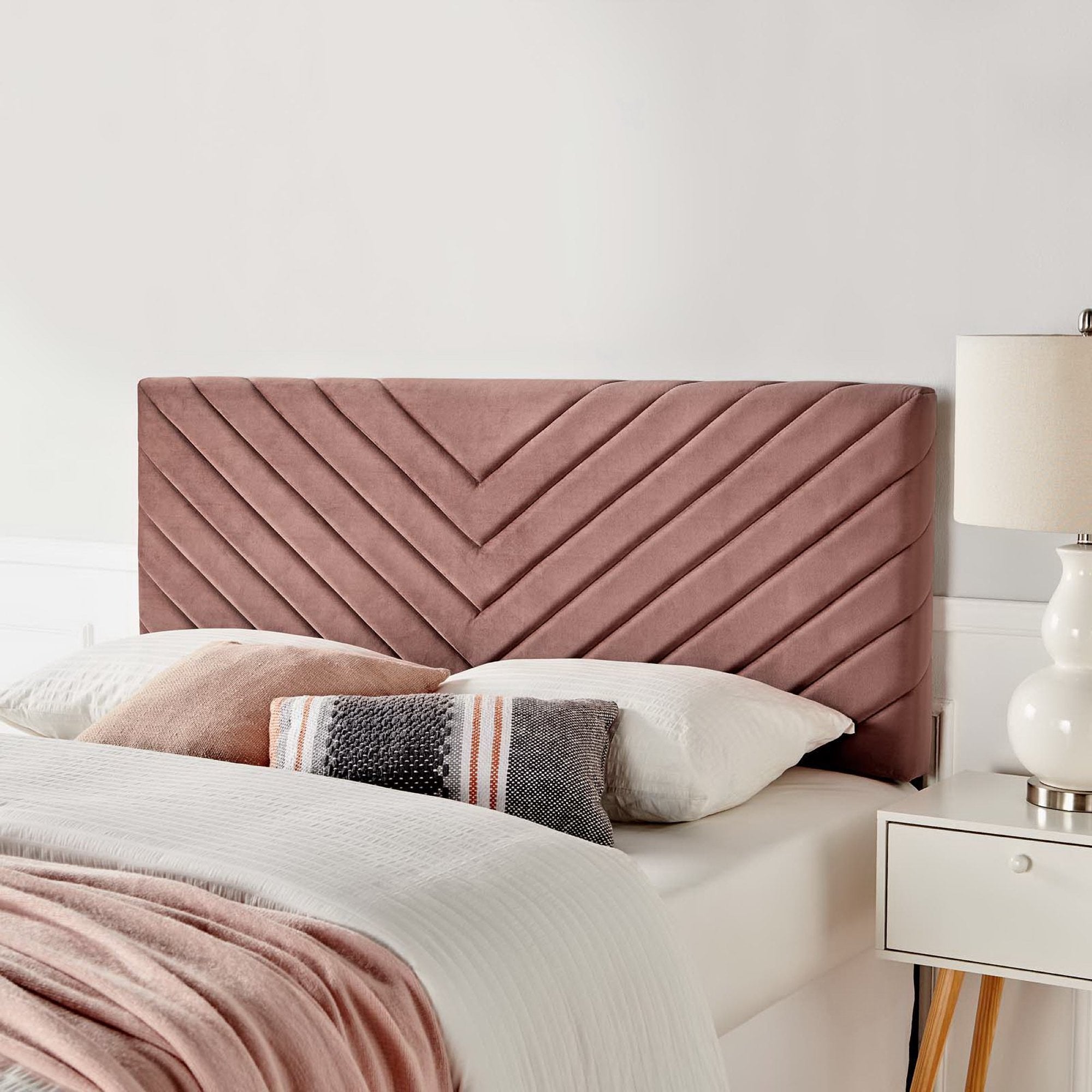 Alyson Angular Channel Tufted Performance Velvet Full/Queen Headboard by Modway