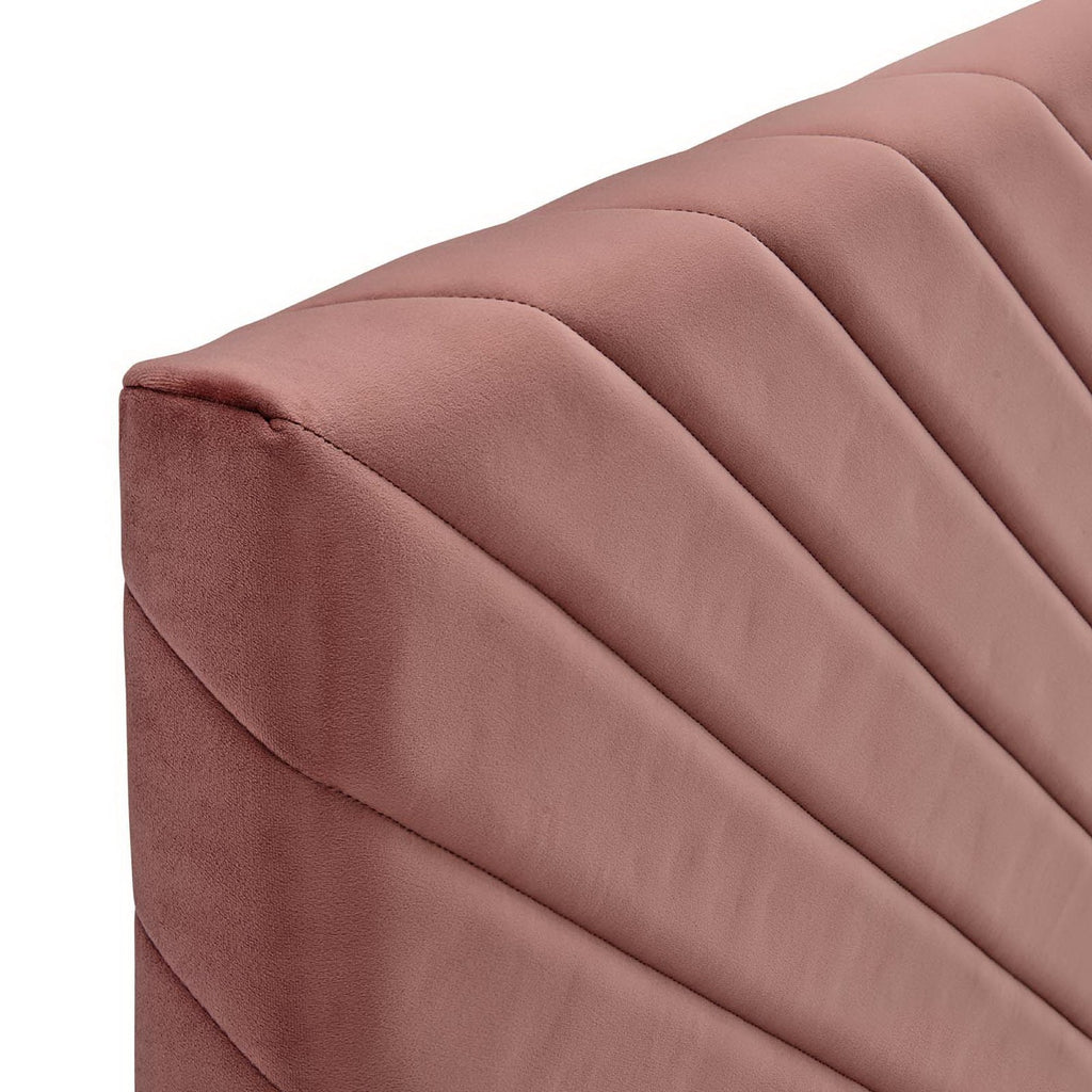 Alyson Angular Channel Tufted Performance Velvet Full/Queen Headboard by Modway