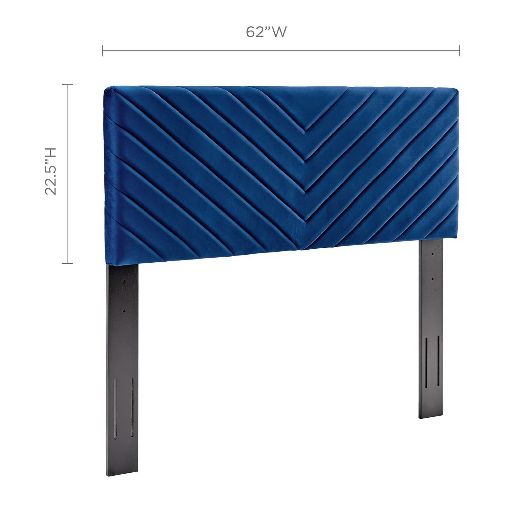 Alyson Angular Channel Tufted Performance Velvet Full/Queen Headboard by Modway