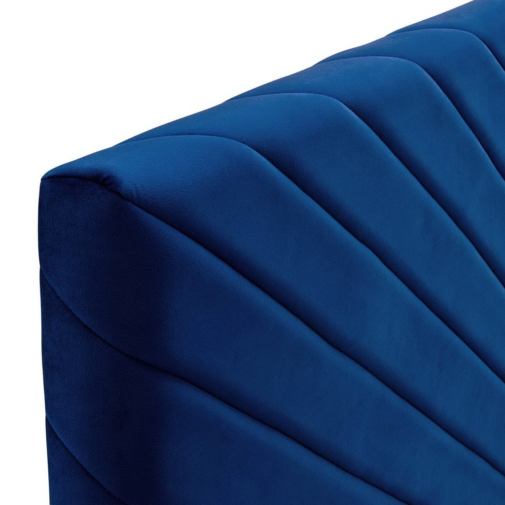 Alyson Angular Channel Tufted Performance Velvet Full/Queen Headboard by Modway