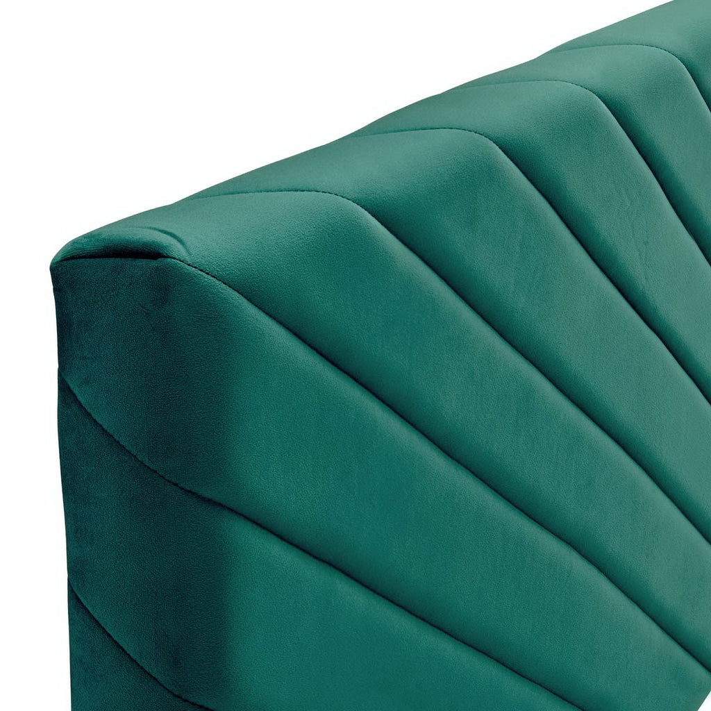 Alyson Angular Channel Tufted Performance Velvet Full/Queen Headboard by Modway
