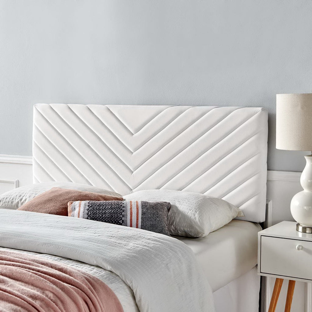Alyson Angular Channel Tufted Performance Velvet Full/Queen Headboard by Modway
