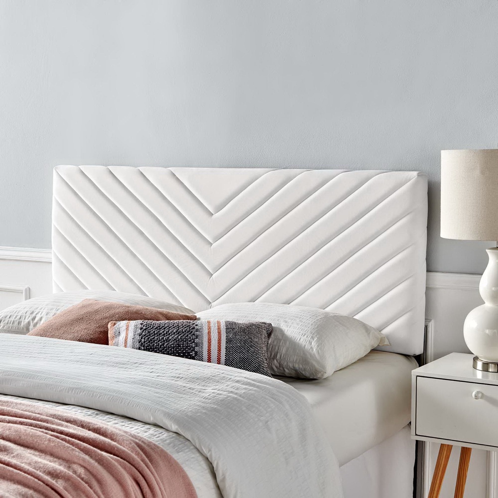 Alyson Angular Channel Tufted Performance Velvet Full/Queen Headboard by Modway