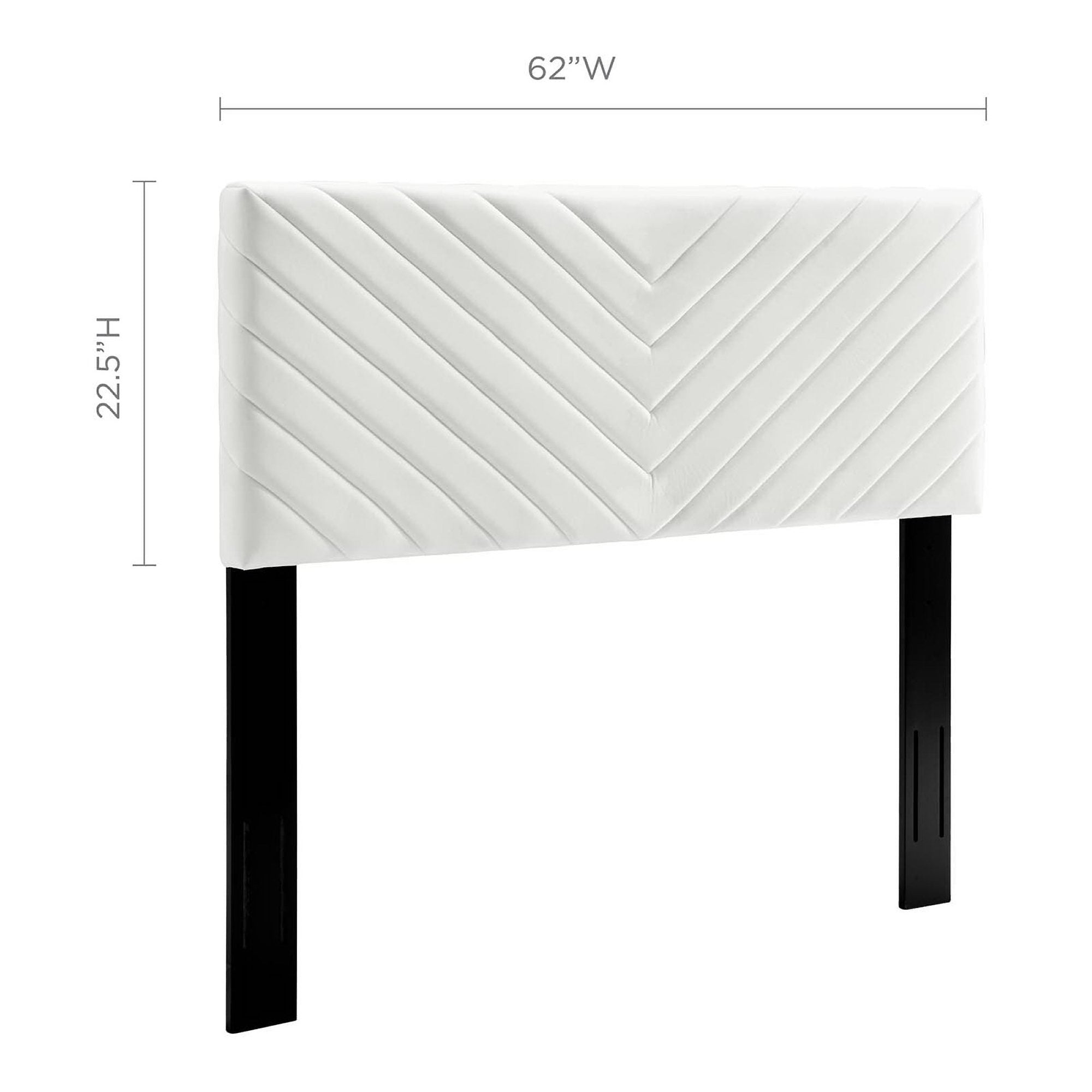 Alyson Angular Channel Tufted Performance Velvet Full/Queen Headboard by Modway