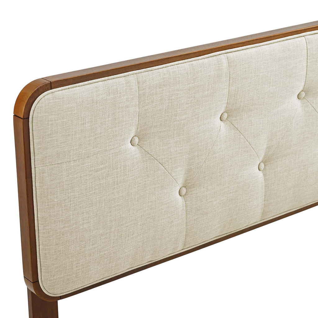 Collins Tufted Fabric and Wood Full Headboard by Modway