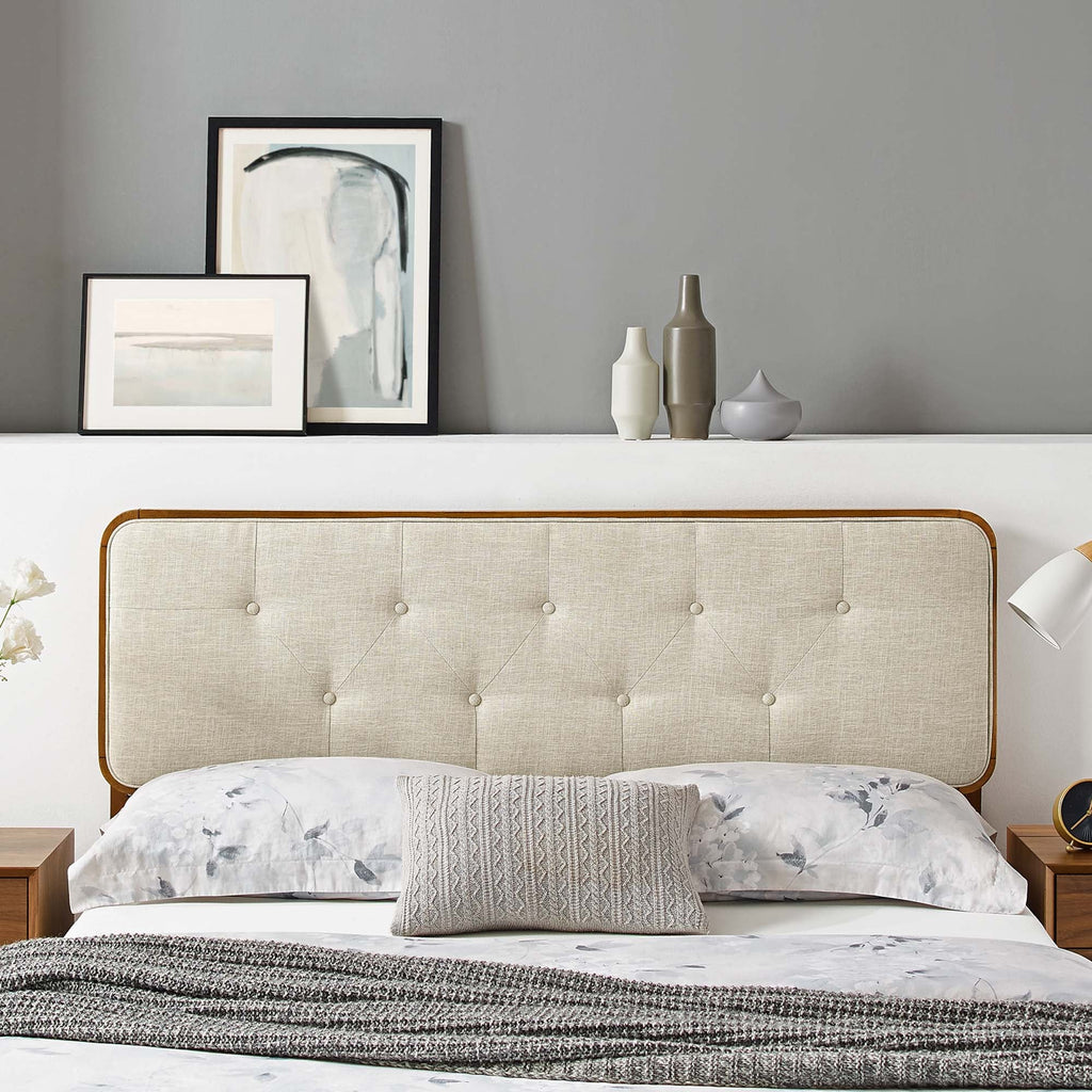 Collins Tufted Fabric and Wood Full Headboard by Modway
