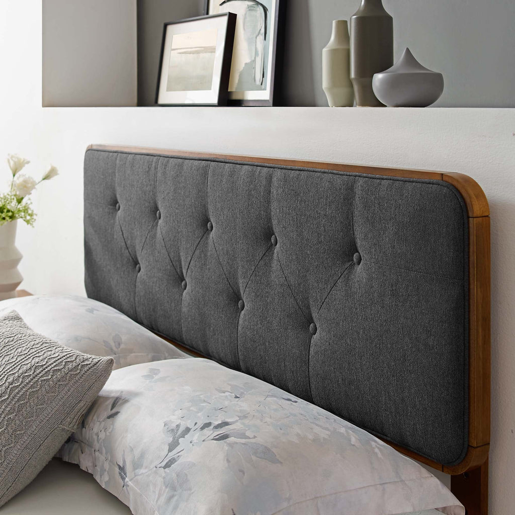 Collins Tufted Fabric and Wood Full Headboard by Modway
