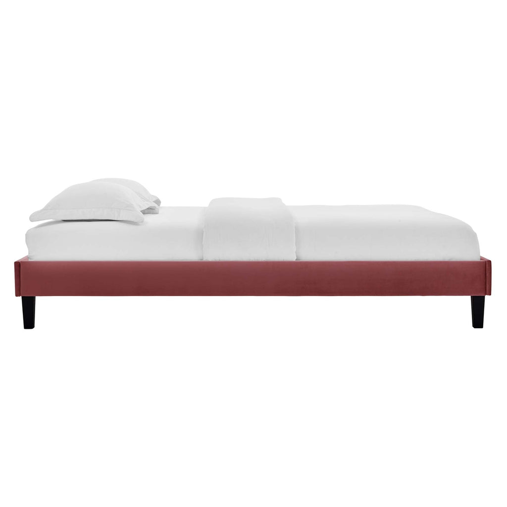 Reign Performance Velvet Twin Platform Bed Frame by Modway