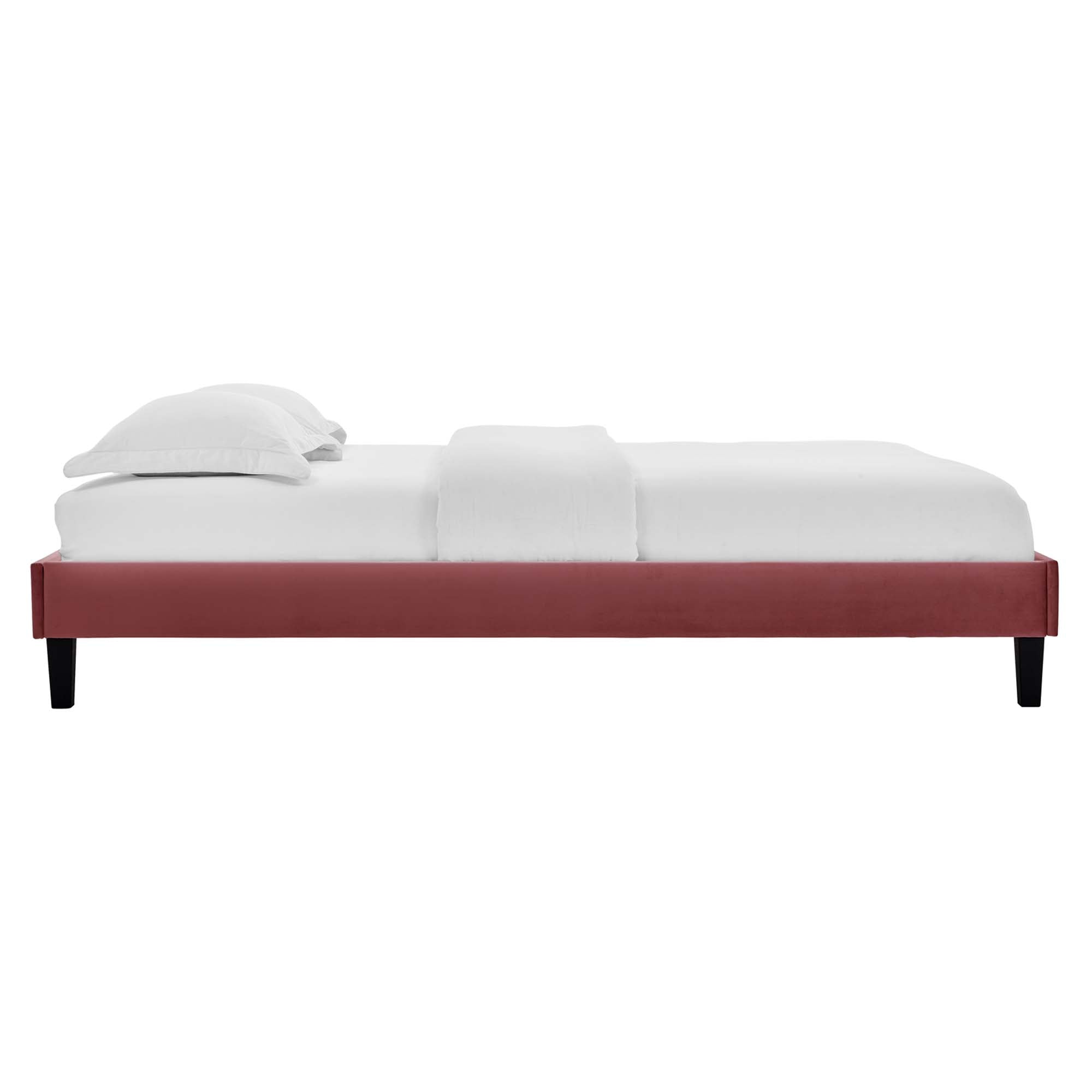 Reign Performance Velvet Twin Platform Bed Frame by Modway
