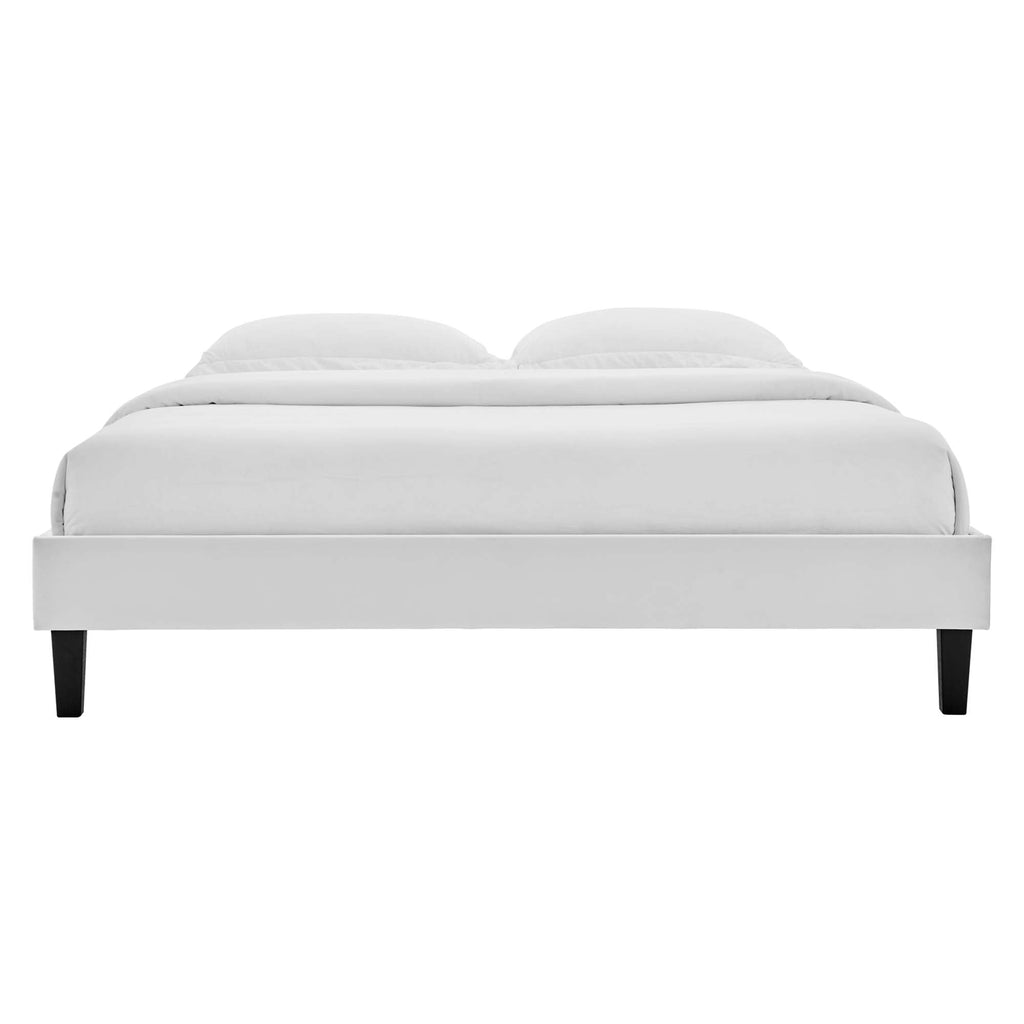 Reign Performance Velvet Twin Platform Bed Frame by Modway
