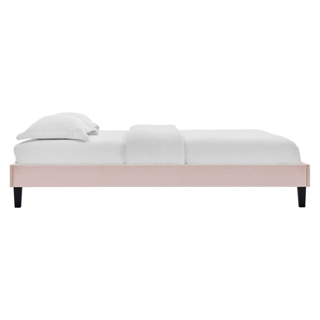 Reign Performance Velvet Twin Platform Bed Frame by Modway