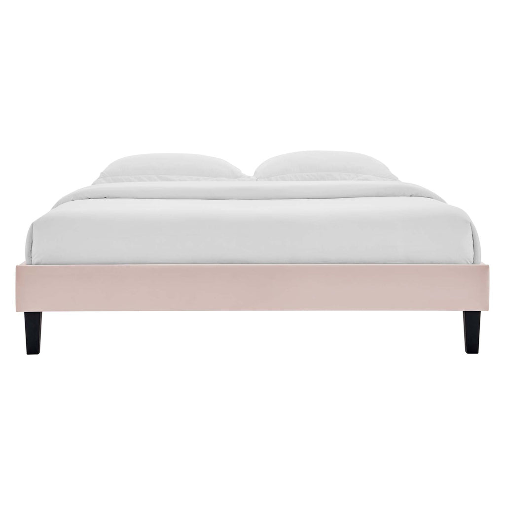 Reign Performance Velvet Twin Platform Bed Frame by Modway